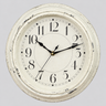 wall clock : Horloge Murale Ronde Rétro 30cm - Quartz Silencieux | Décoration Moderne Salon dans Gris Rétro de Marche Lino