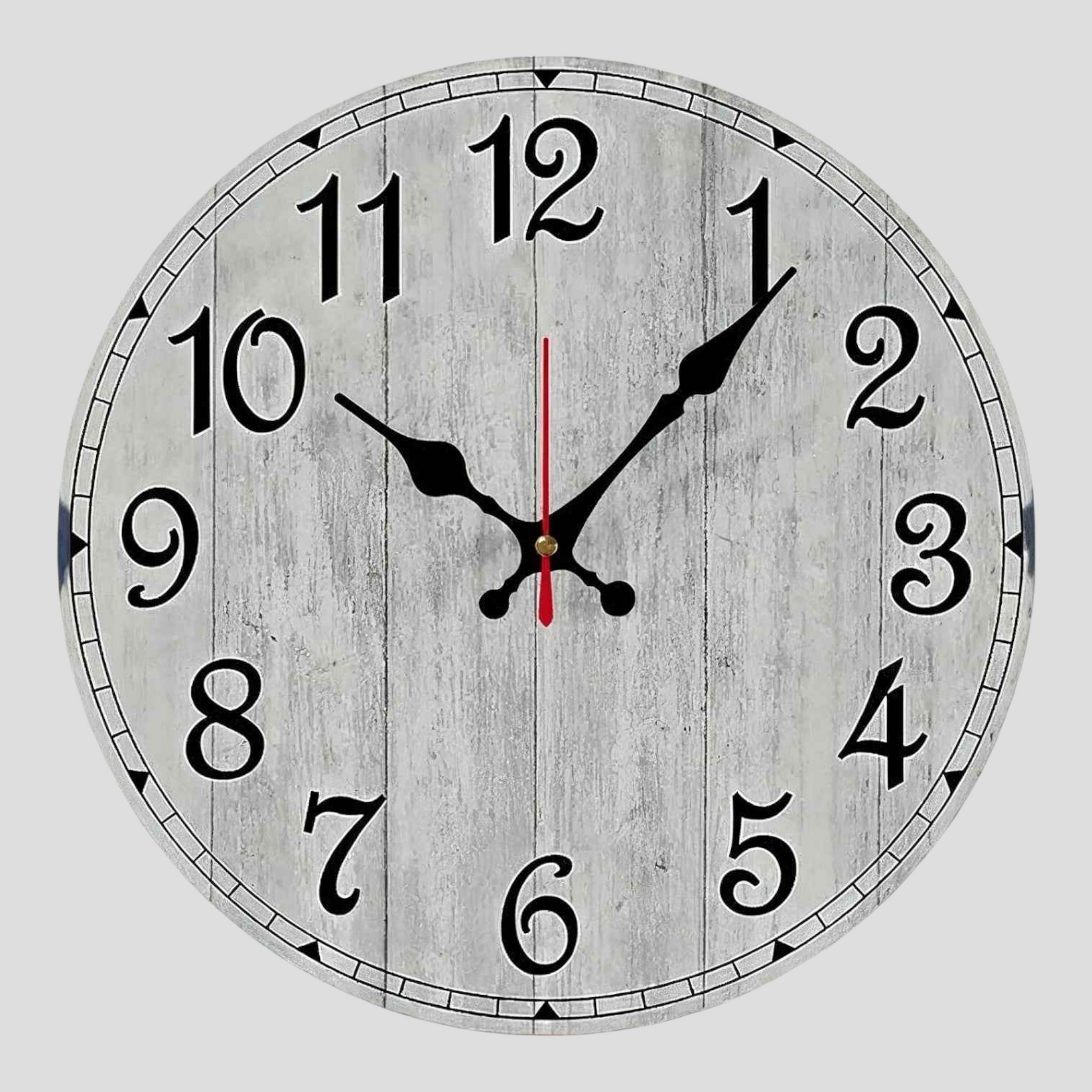 Horloge Murale en Bois Ronde