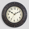 wall clock : Horloge Murale Style Vintage avec Surface Miroir Acrylique dans Marron 25.5x25.5cm de Marche Lino