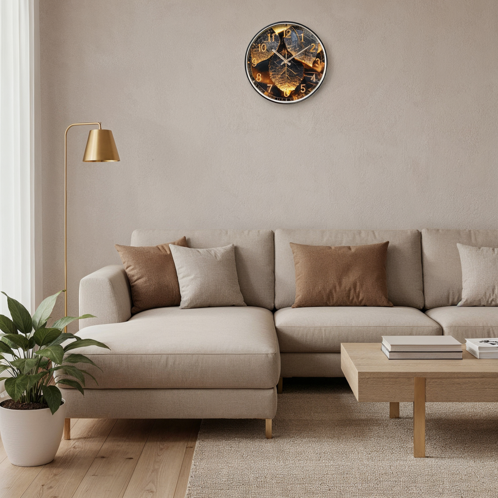 Horloge Murale Style Vintage Verre