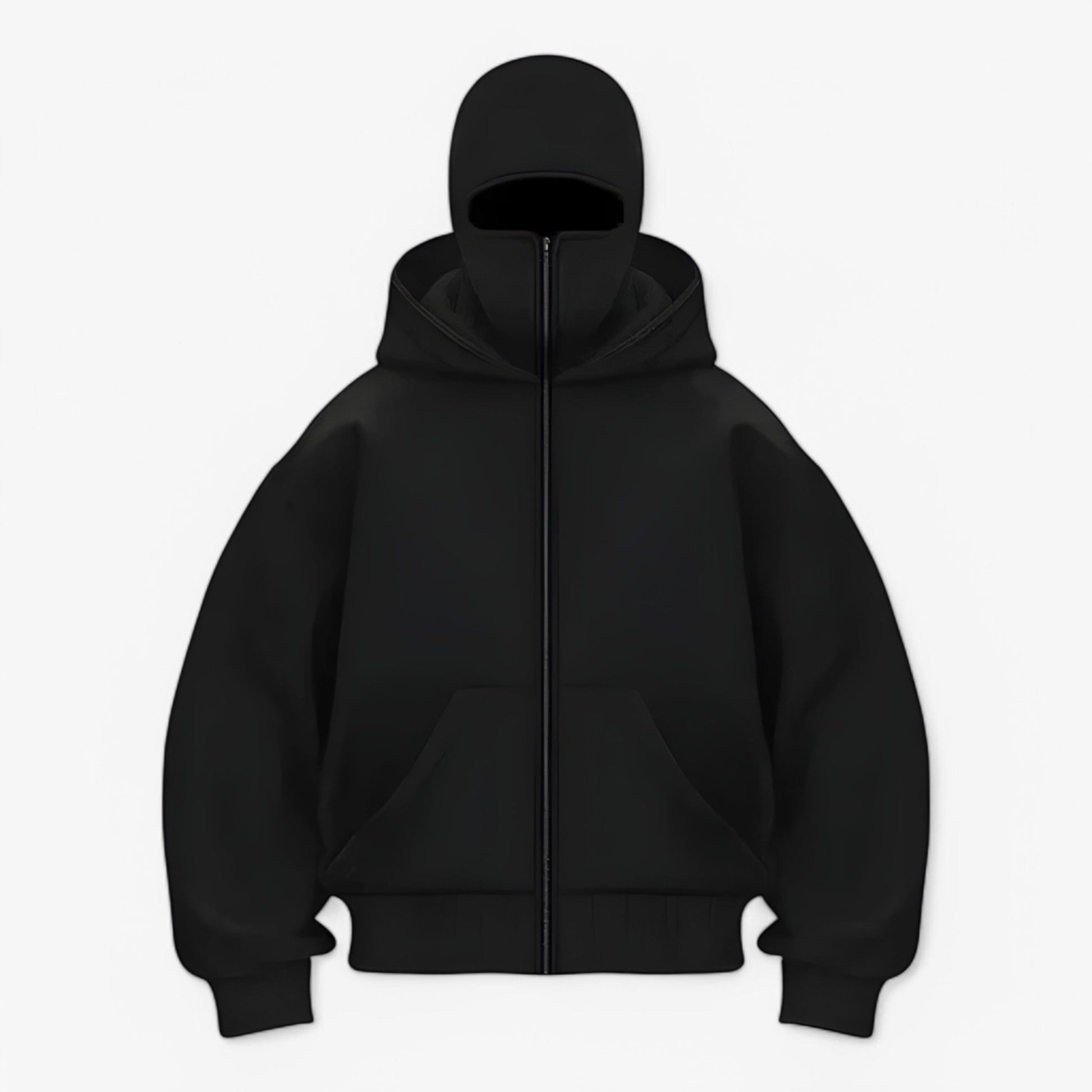 Cagoule Homme en Polaire avec Fermeture Éclair Intégrée – Couverture Maximale et Bien-être