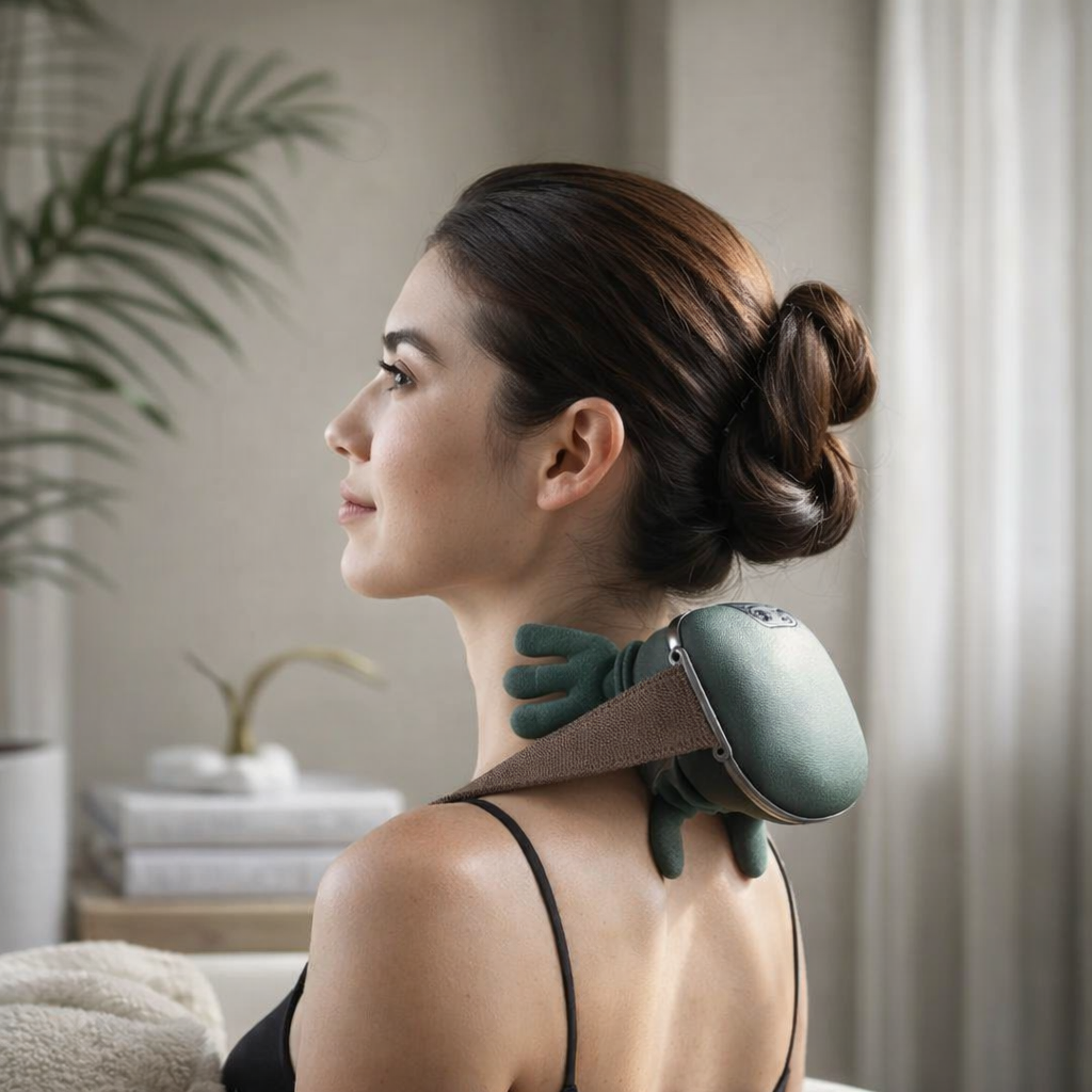 Masseur Cervical Électrique Homme Avec Chauffage