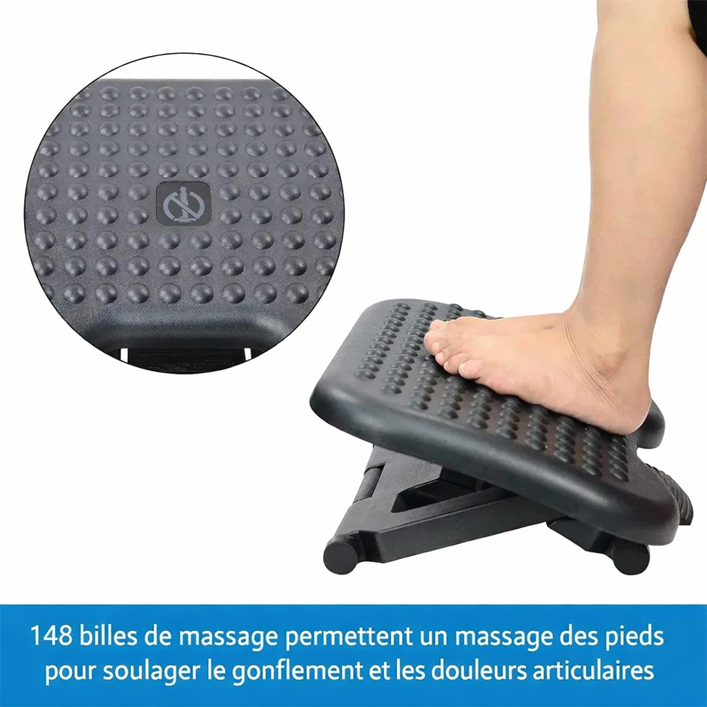 Repose Pieds Ergonomique Ajustable Bureau Lin