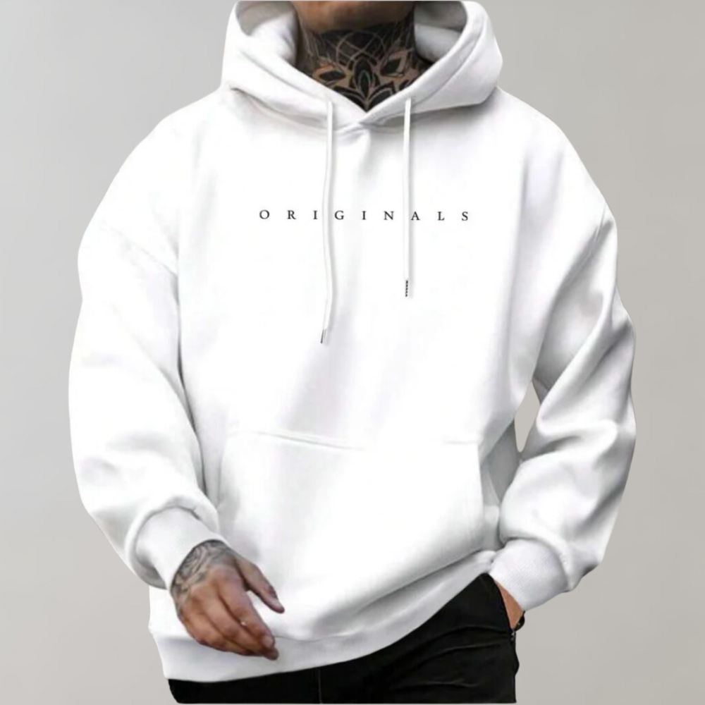 Sweat à Capuche Noir Homme Casual - Pull Quotidien