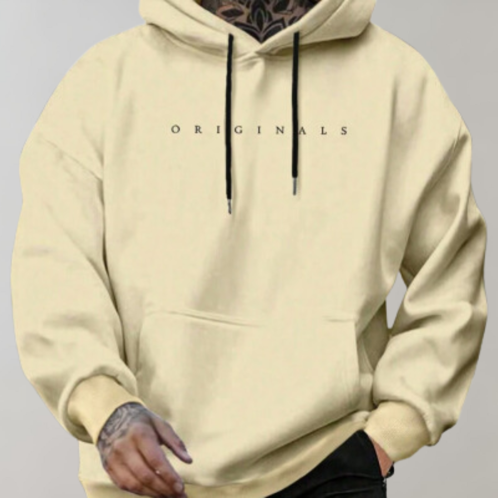 Sweat à Capuche Noir Homme Casual - Pull Quotidien