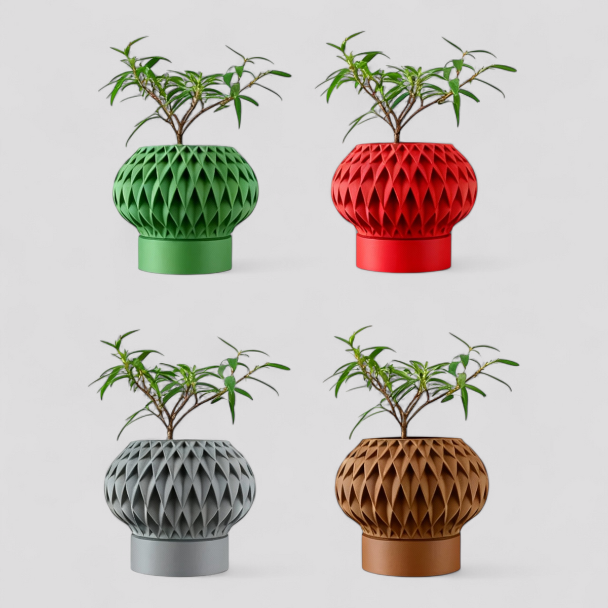 Pots de fleurs : Jardinière au Design 3D Contemporain Pots de fleurs dans de Marche Lino