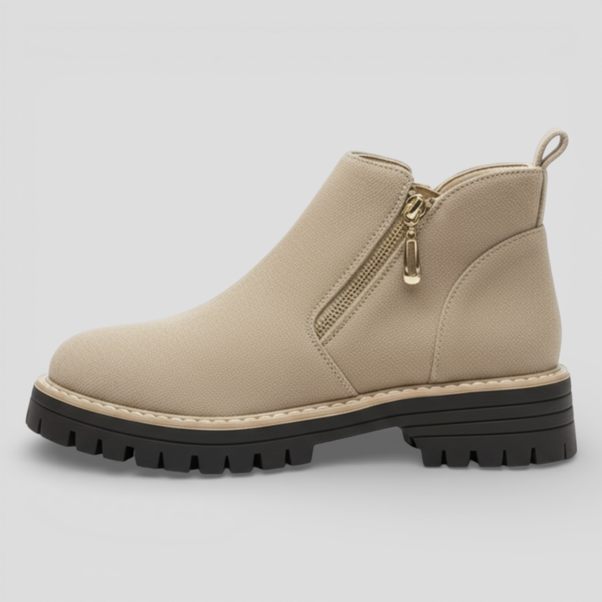 Bottes Noires Femme en Daim