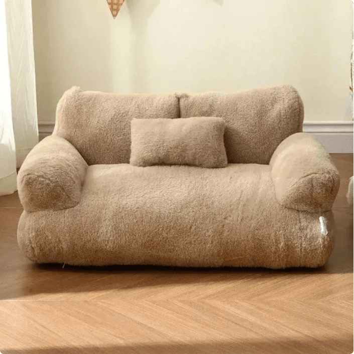 Housse de canapé apaisante pour animaux de compagnie Gris clair - Confort de canapé relaxant - Microfibre