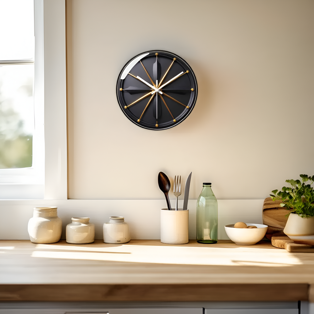 Horloge Murale Silencieuse au Design Verre