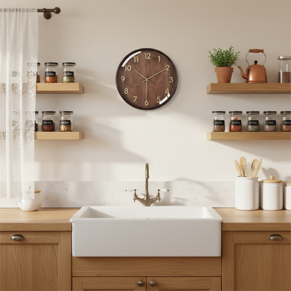 Horloge Murale en Bois