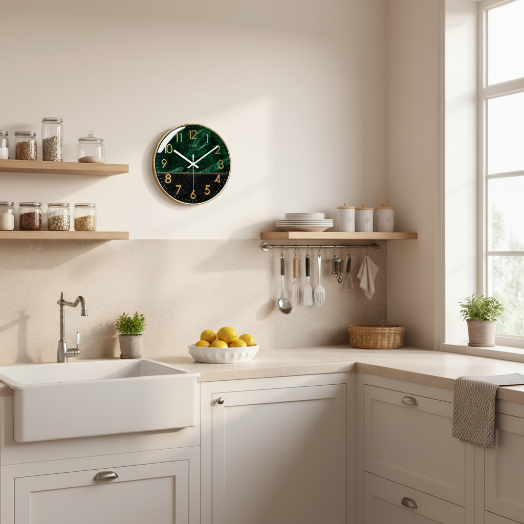 Horloge Murale Design Moderne Silencieuse Verre