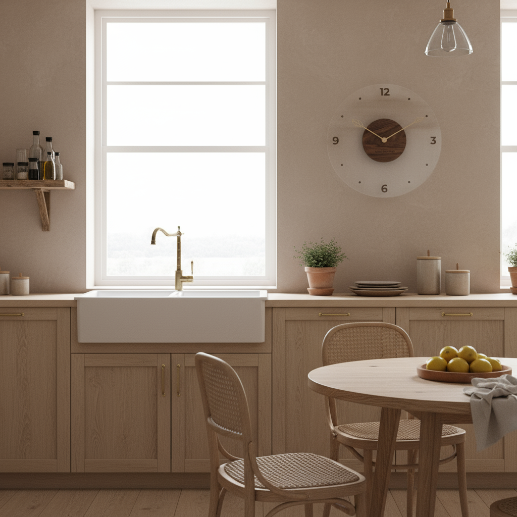 Watch Murale Minimaliste en Bois Horloges murales