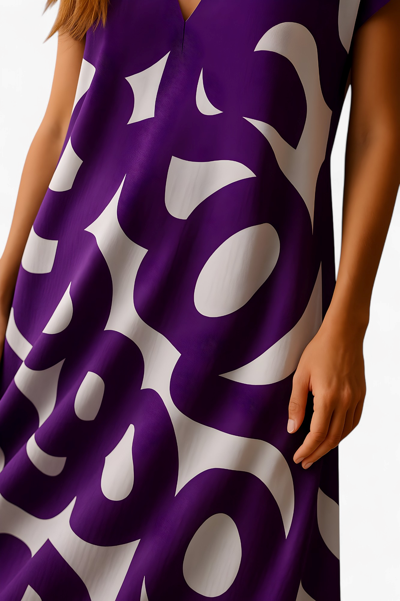 Maxi Dress : Robe Longue Chic Col V pour Femme à Silhouette Élégante dans de Marche Lino