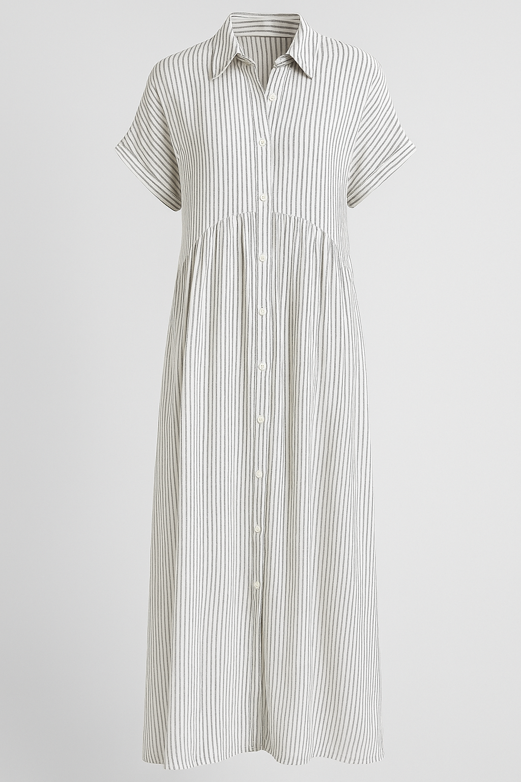 Vestido midi elegante para mujer con bolsillos prácticos