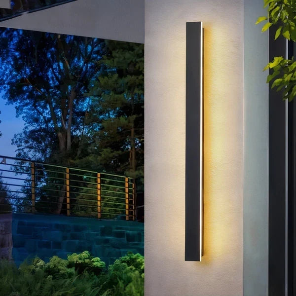 Lighting : Applique Murale Extérieure LED Moderne – Jardins & Terrasses dans 30cm Blanc Froid de Marche Lino