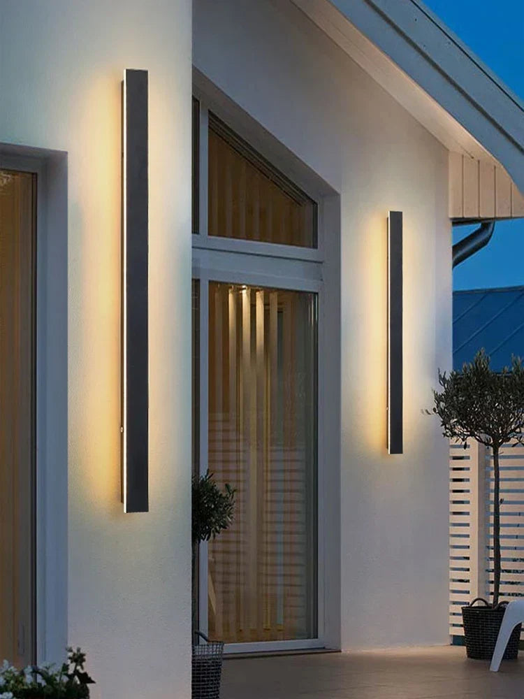 Lighting : Applique Murale Extérieure LED Moderne – Jardins & Terrasses dans 30cm Lumière Neutre de Marche Lino