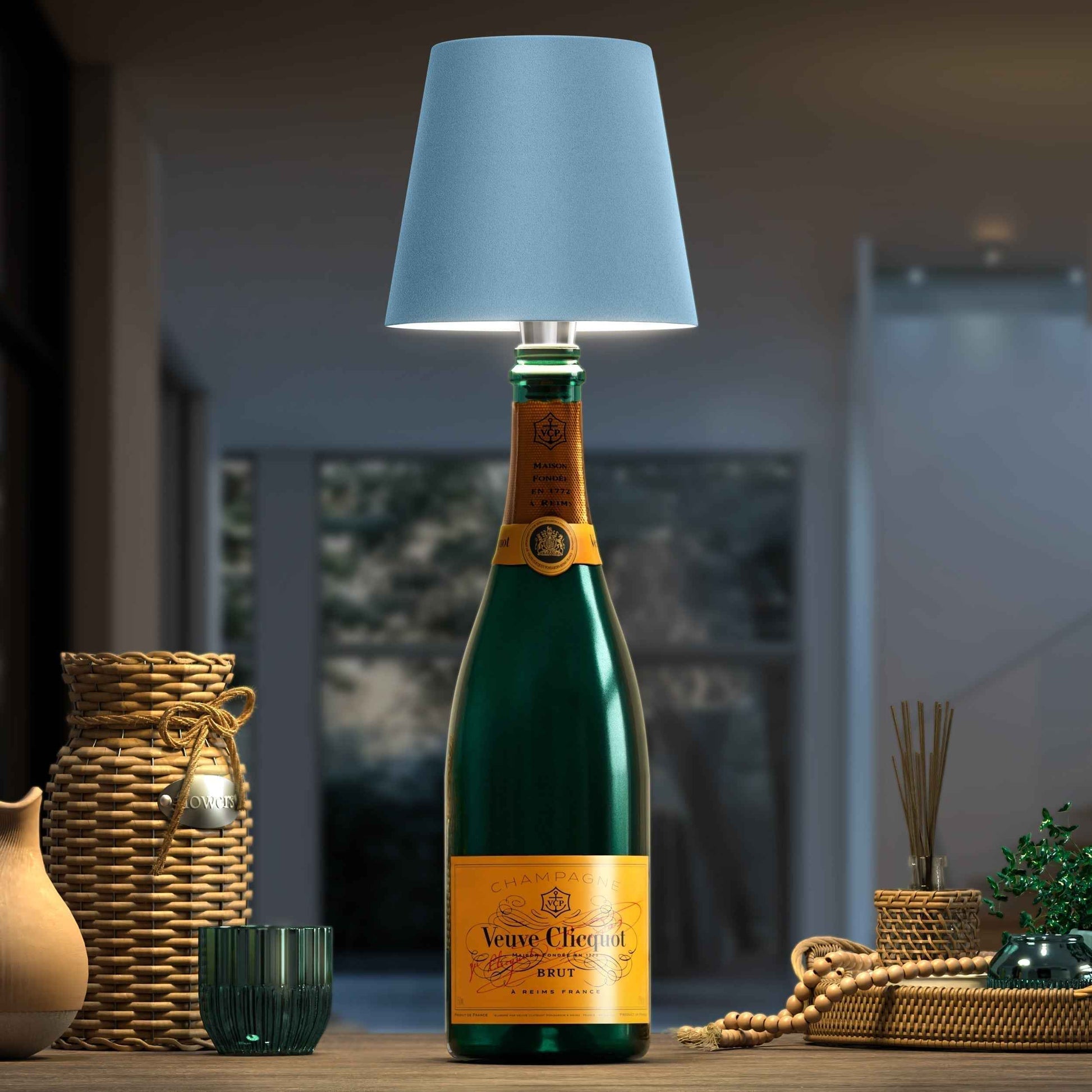 Lampe de bouteille portable sans fil – éclairage compact pour les déplacements