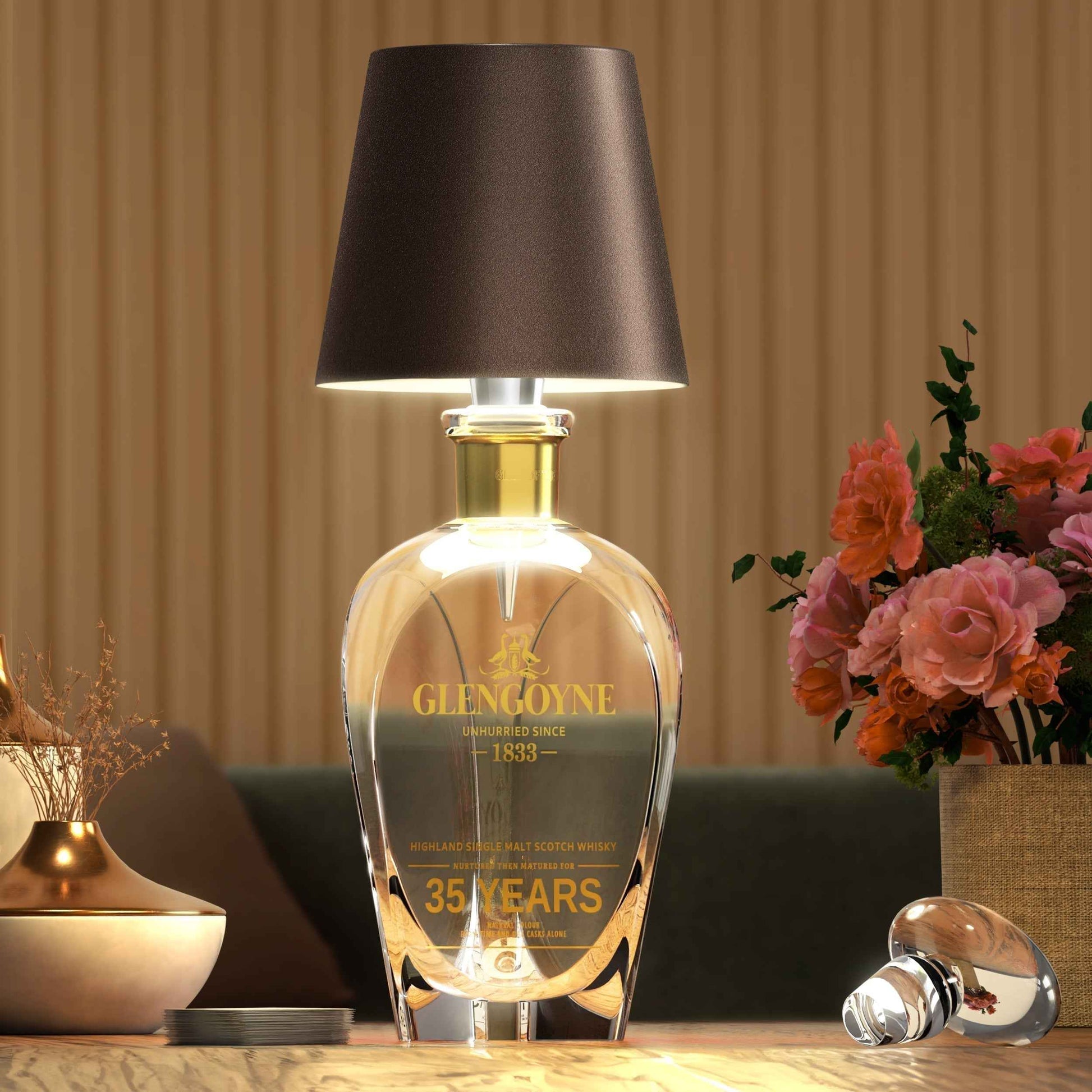 Lampe de bouteille portable sans fil – éclairage compact pour les déplacements
