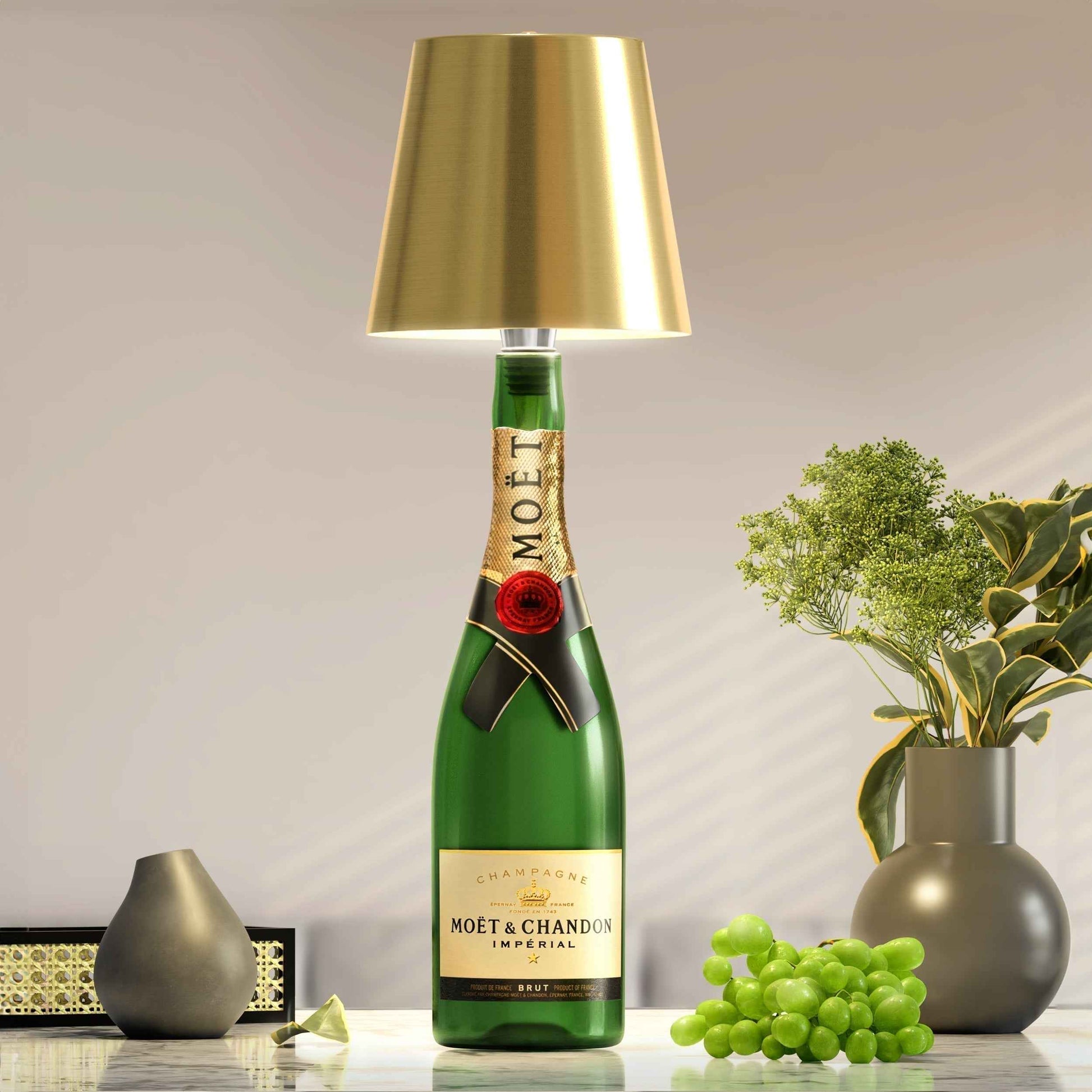 Lampe de bouteille portable sans fil – éclairage compact pour les déplacements