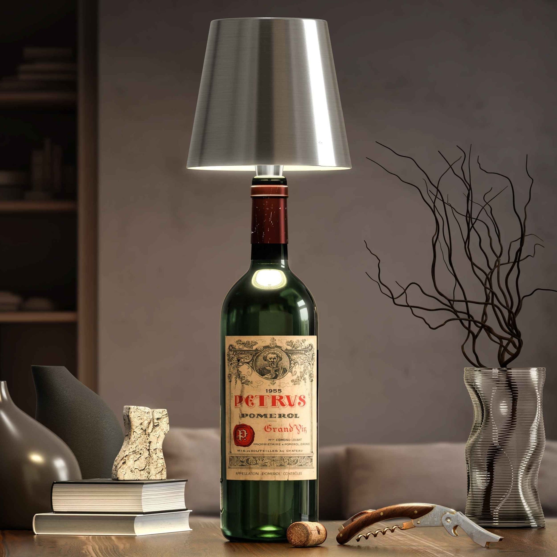 Lampe de bouteille portable sans fil – éclairage compact pour les déplacements