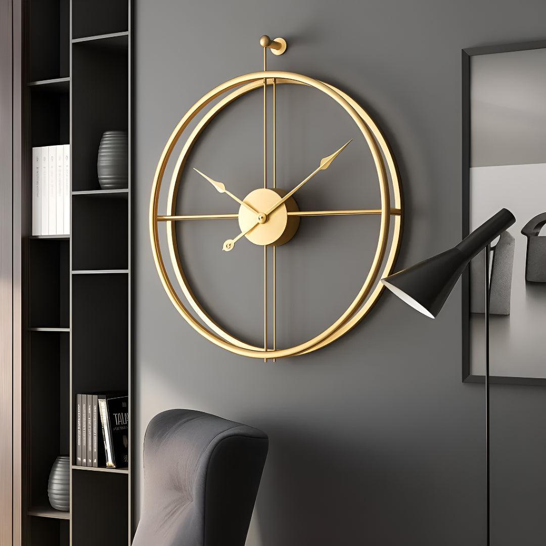 : Grande Horloge Murale Silencieuse dans de Marche Lino