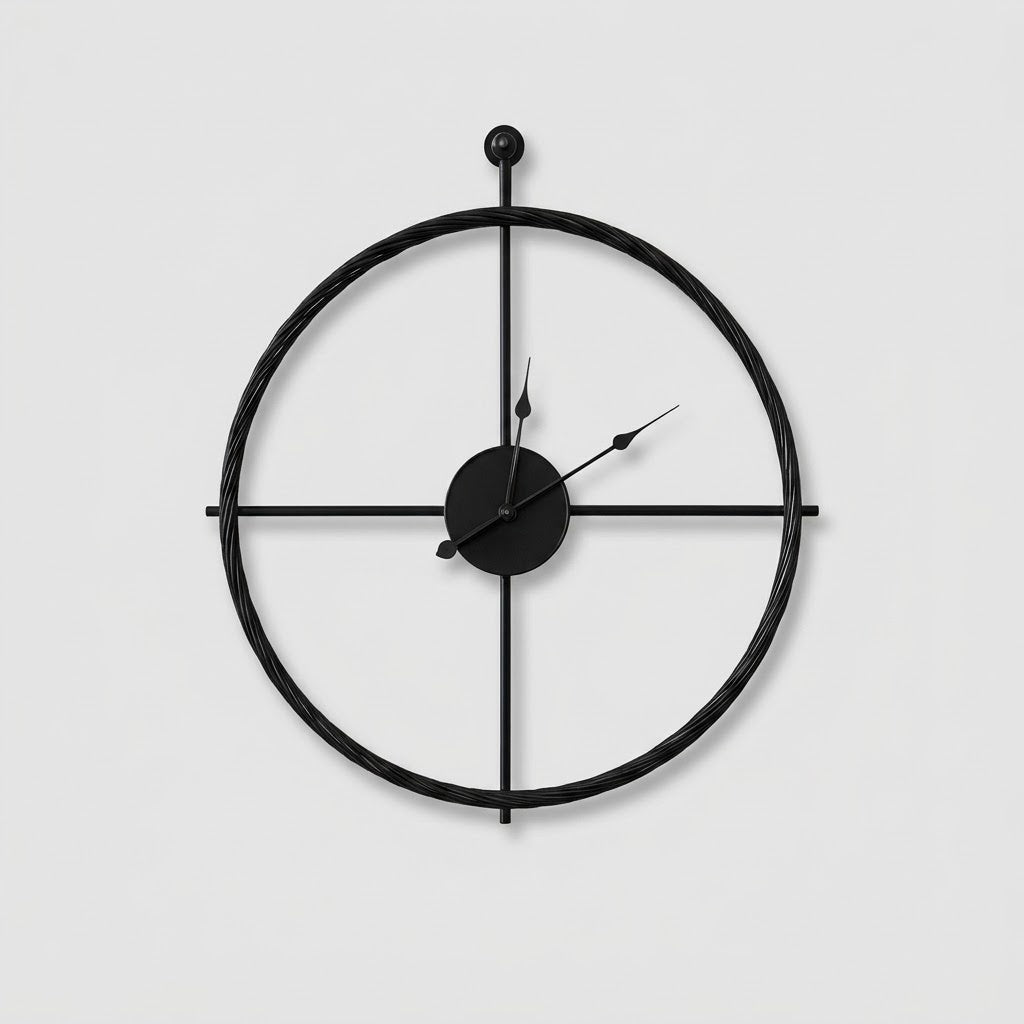 : Grande Horloge Murale Silencieuse dans de Marche Lino