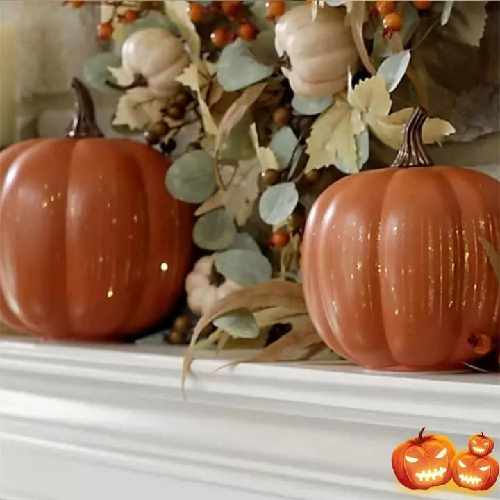 Lampe Citrouille à Lumières Scintillantes avec Minuteur - Déco Halloween LED