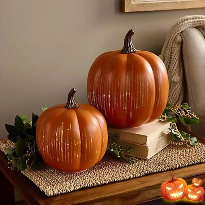 Lampe Citrouille à Lumières Scintillantes avec Minuteur - Déco Halloween LED