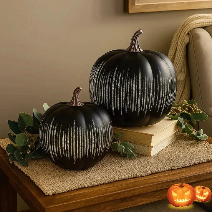 Lampe Citrouille à Lumières Scintillantes avec Minuteur - Déco Halloween LED