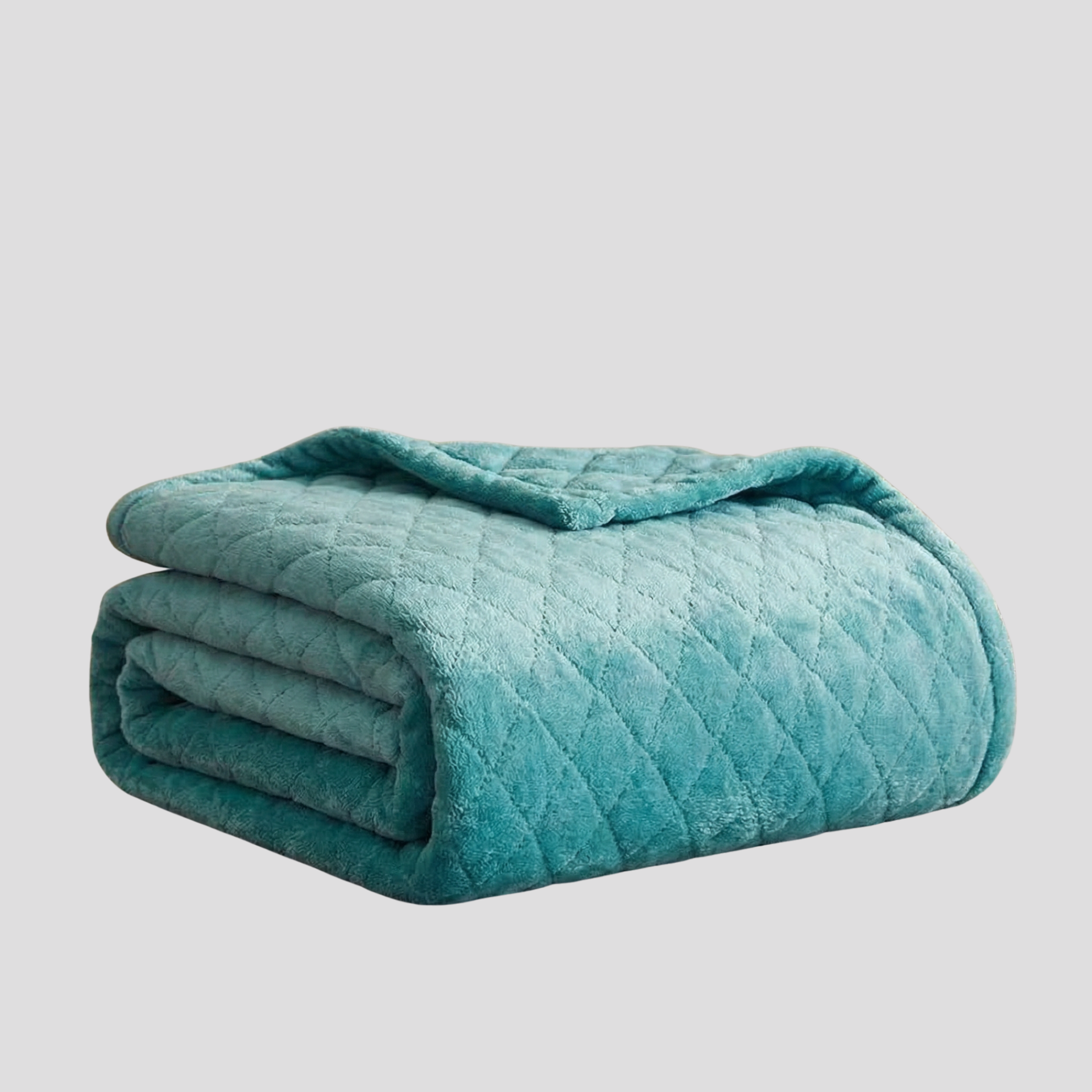 Literie : Couverture Douce en Velours pour Lit Ou Canapé dans Bleu clair de Marche Lino