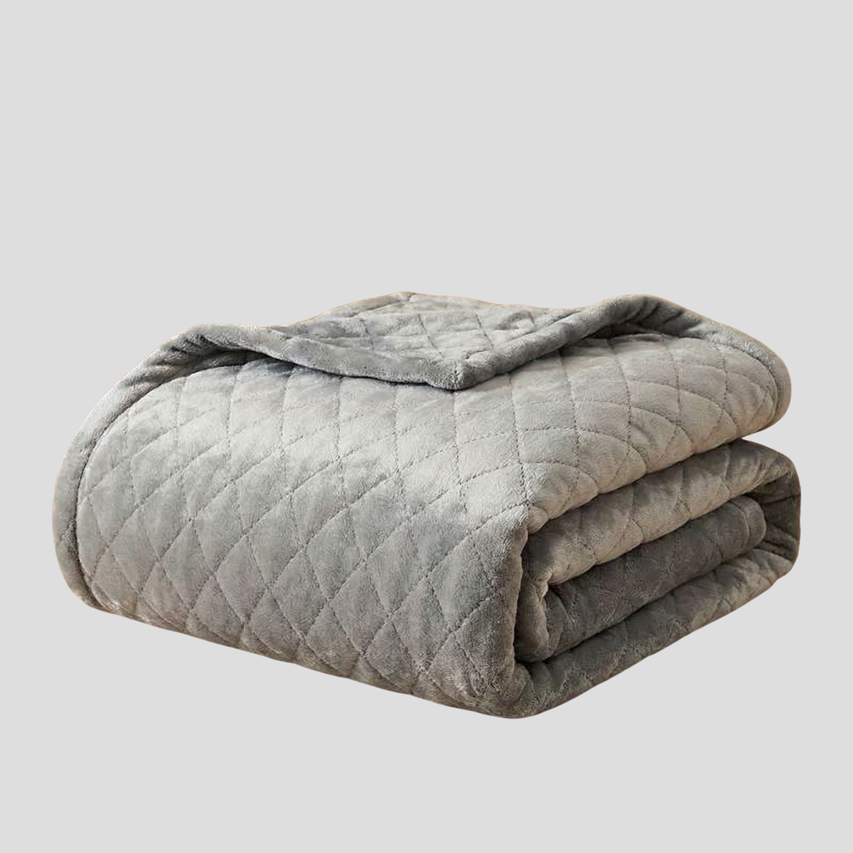 Literie : Couverture Douce en Velours pour Lit Ou Canapé dans Gris clair de Marche Lino