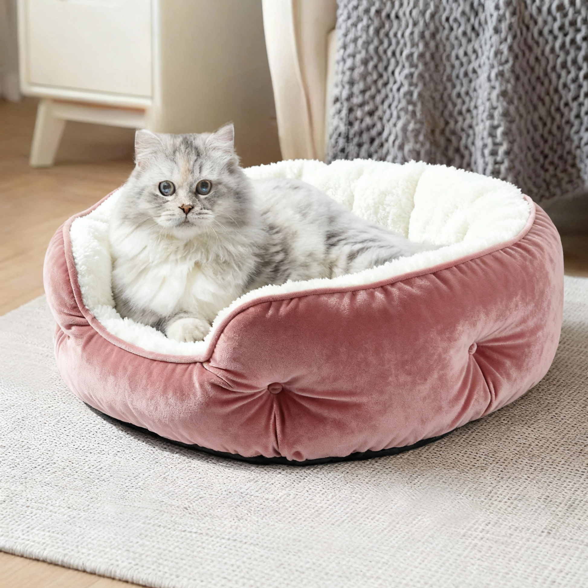 Lit Doux et Confortable pour Chien – 50 Cm