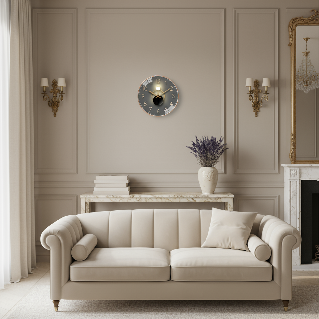 Horloge Murale Silencieuse au Design Minimaliste Quartz