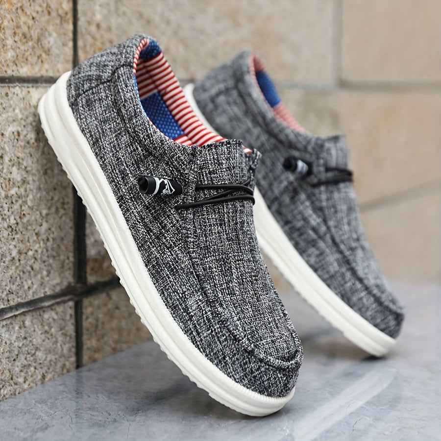 Mocassins Hommes Toile - Légers avec Laçage Souple