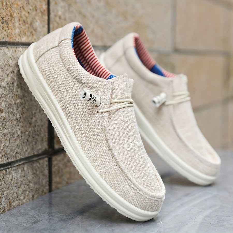 Mocassins Hommes Toile - Légers avec Laçage Souple