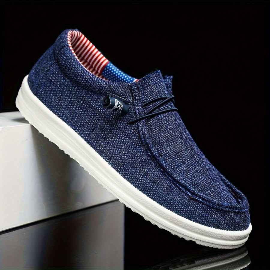 Mocassins Hommes Toile - Légers avec Laçage Souple
