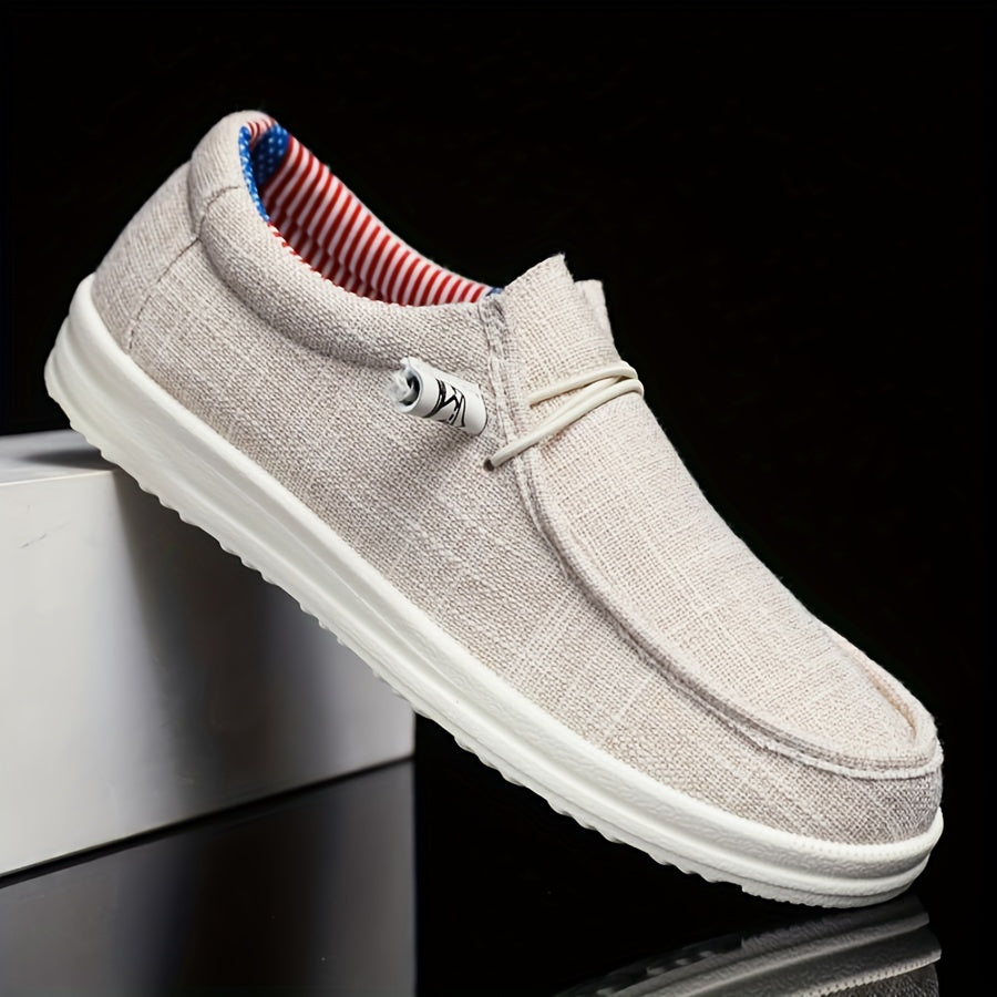 Mocassins Hommes Toile - Légers avec Laçage Souple