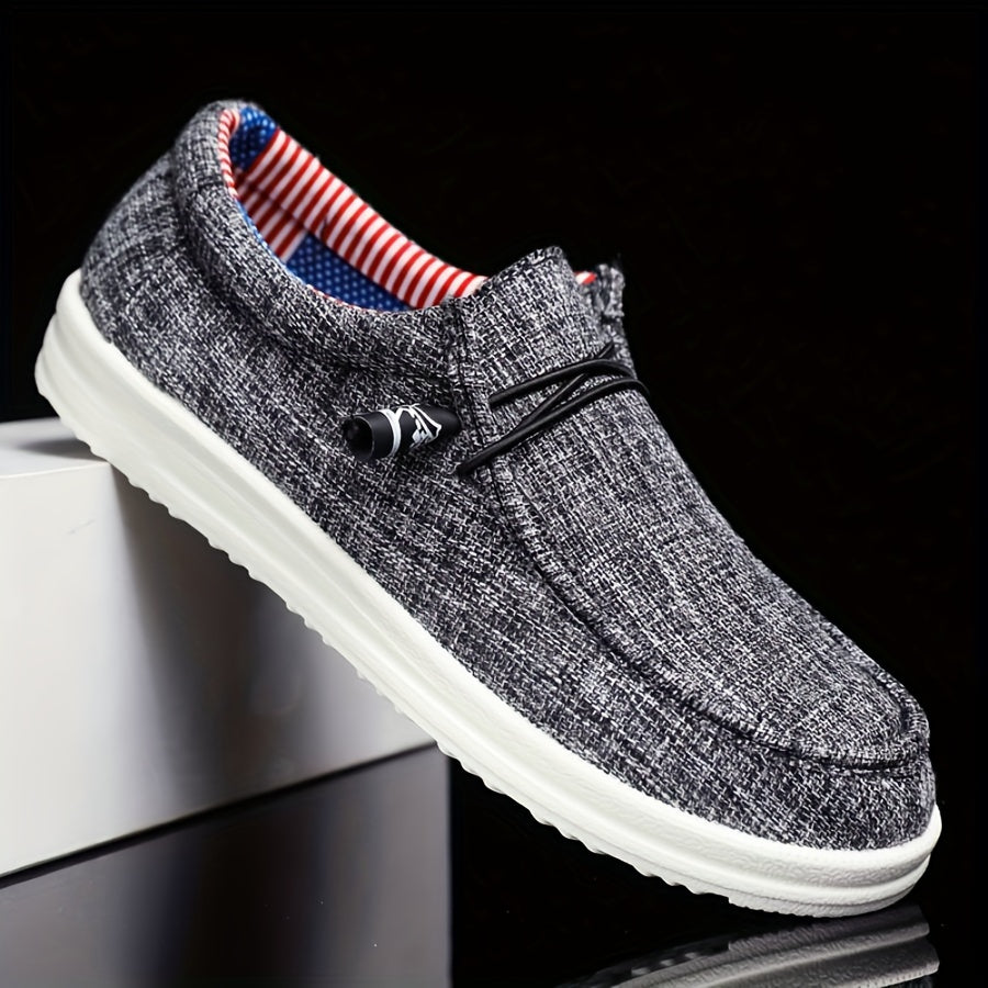 Mocassins Hommes Toile - Légers avec Laçage Souple