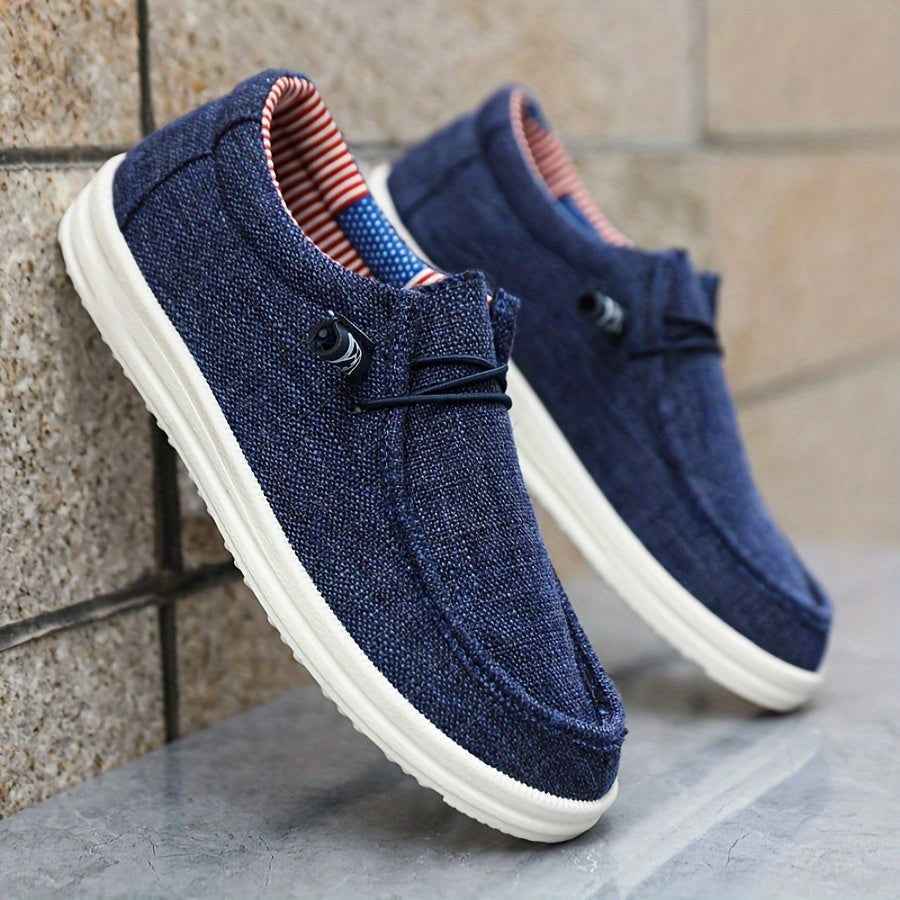 Mocassins Hommes Toile - Légers avec Laçage Souple