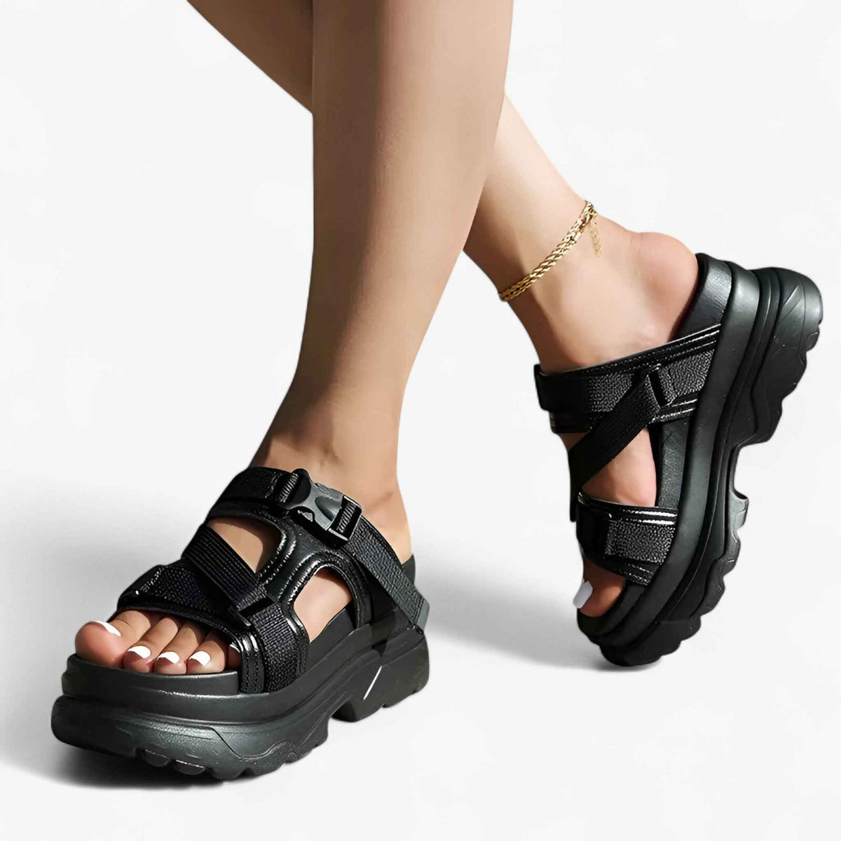 Sandals : Sandales Femme à Plateforme Épaisse - Confort Durable & Style dans de Concept Odense
