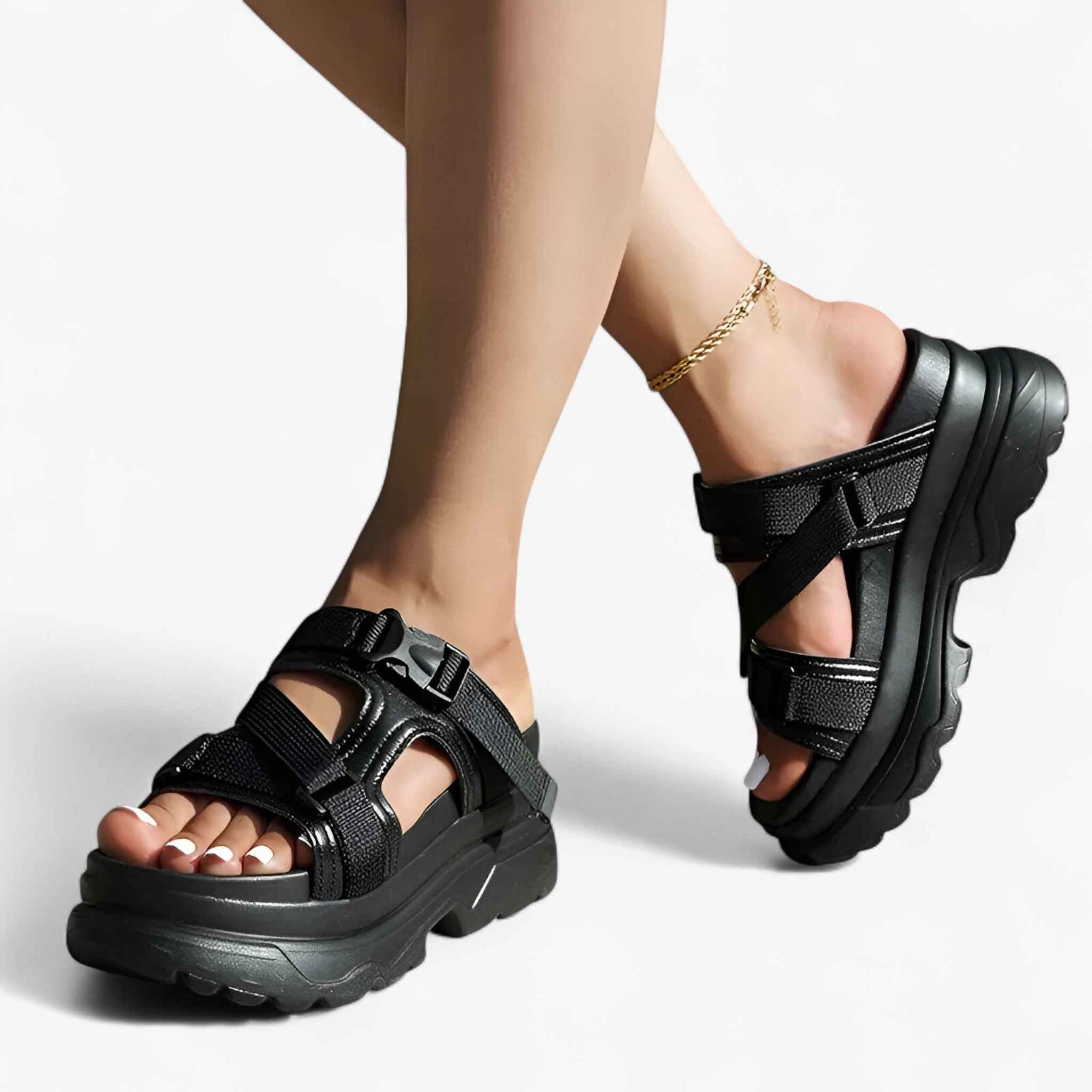 Sandals : Sandales Femme à Plateforme Épaisse - Confort Durable & Style dans de Concept Odense