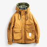men's coat : Parka Homme Victor - Manteau d'Hiver Chaud Imperméable Style Urbain dans Orange de Marche Lino