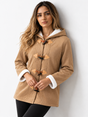 Wintermantel für Damen mit Kapuze, lässige Wintermode  