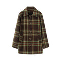 Manteau Hiver Femme À Carreaux Manteaux Look Élégant
