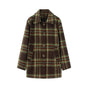 Manteau Hiver Femme À Carreaux Manteaux Look Élégant