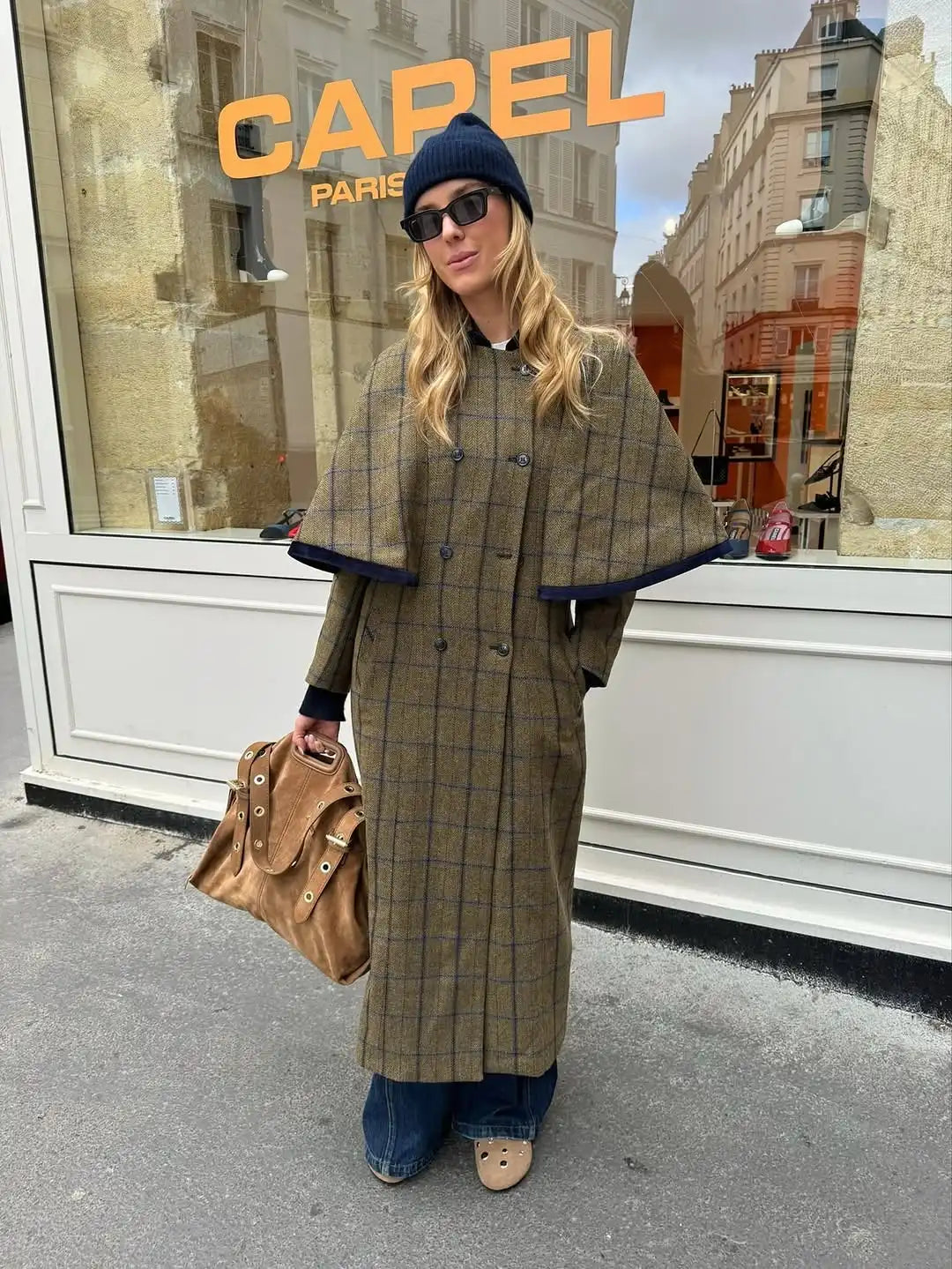 Manteau Long Femme Hiver à Carreaux 6