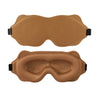Masques de sommeil : Masque de Sommeil 3D Ajustable - Confort Anti-Lumière pour Homme & Femme dans Marron de Marche Lino
