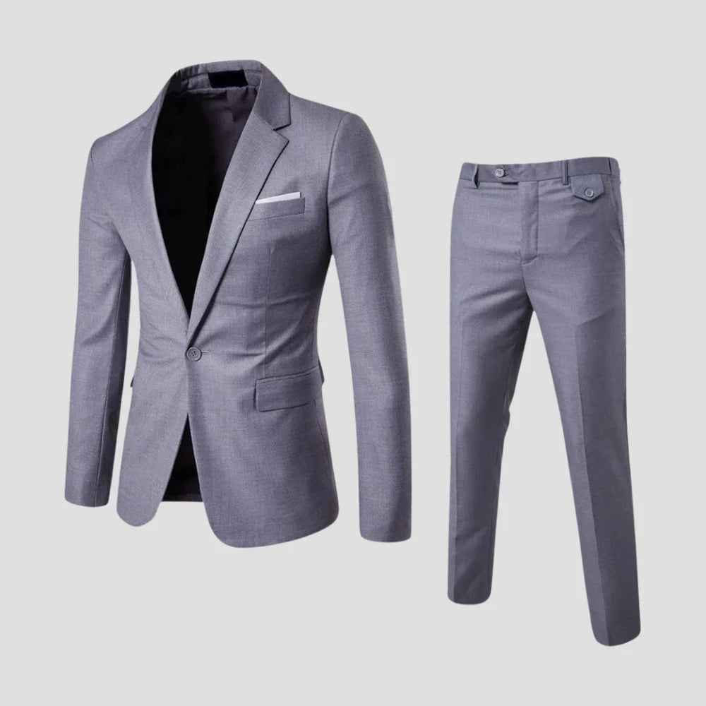 Men's Suits : Costume Slim Fit Léger Deux Pièces pour Homme pour Mariages et Événements Formels dans de Concept Palermo