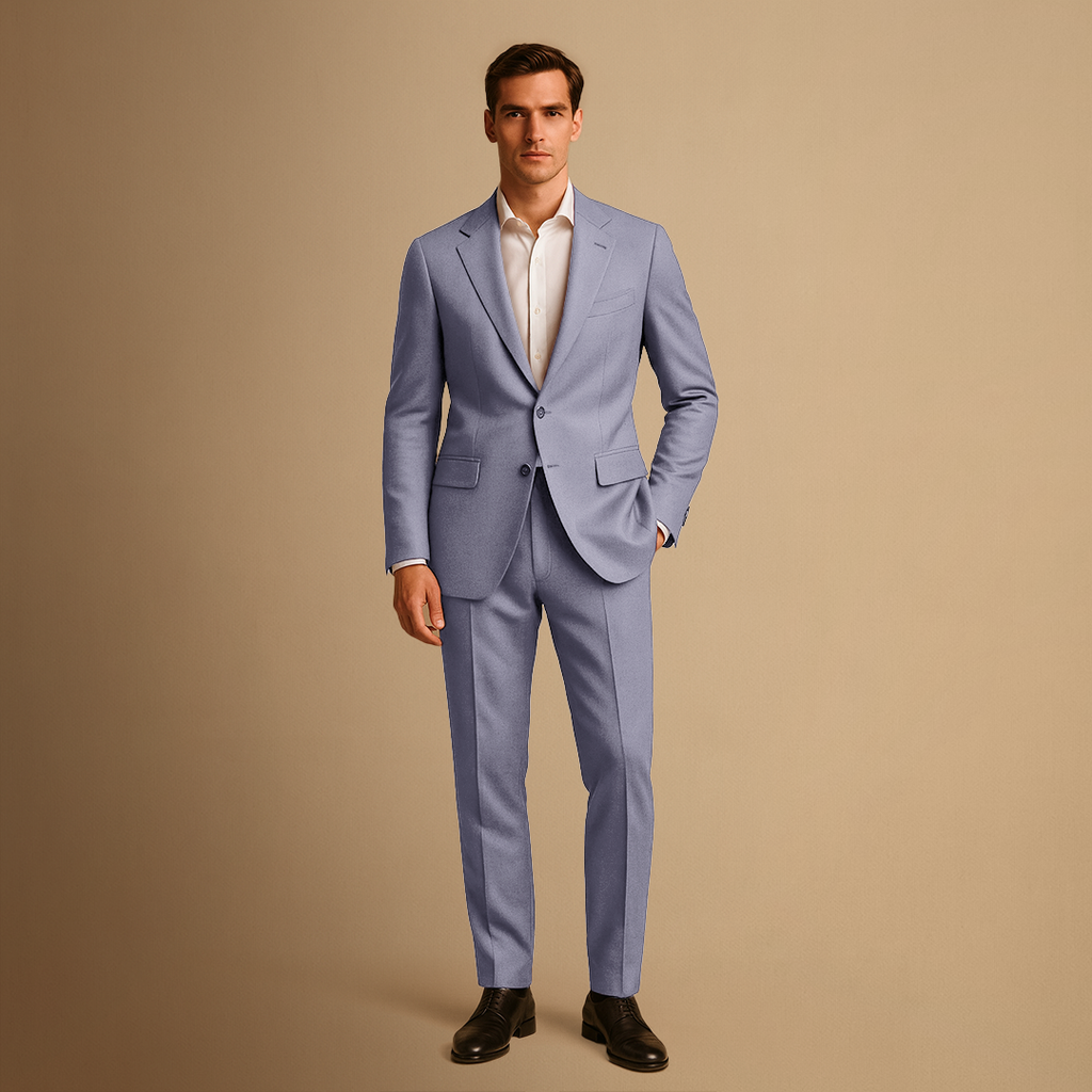 Men's Suits : Costume Slim Fit Léger Deux Pièces pour Homme pour Mariages et Événements Formels dans de Concept Palermo