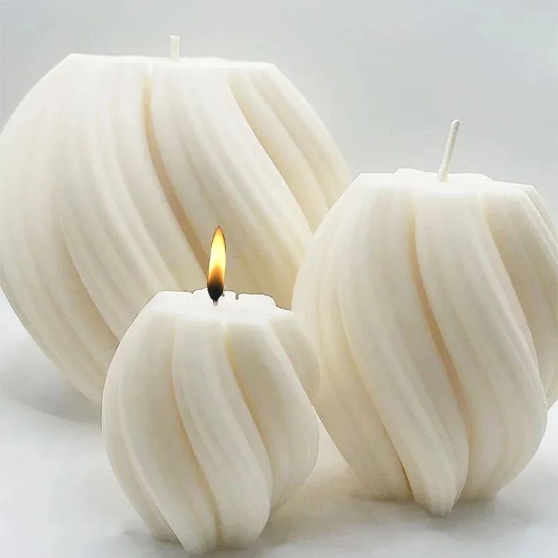 Moule À Bougie Silicone Géométrique 10 cm 2